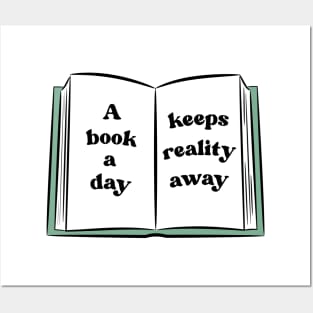 A Book A Day Keeps Reality Away 28 Posters and Art